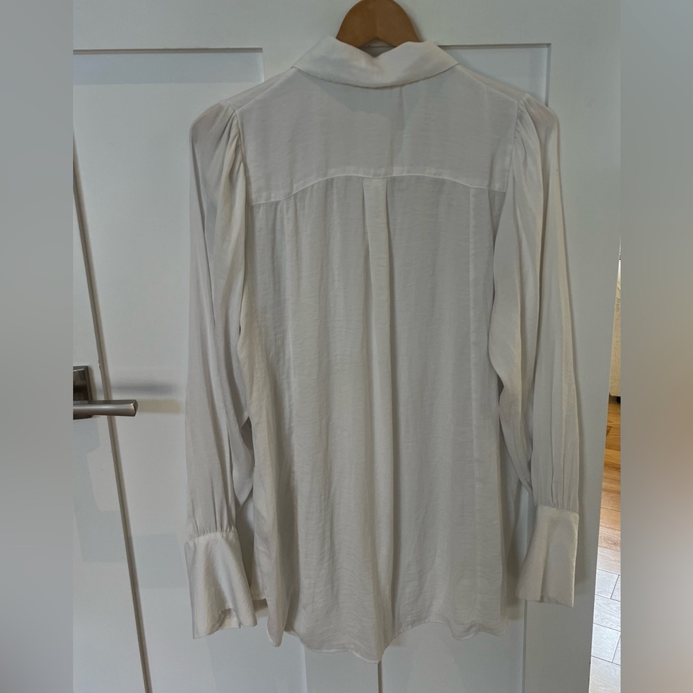 Free People Lala Shirt In White. Size Large View 3